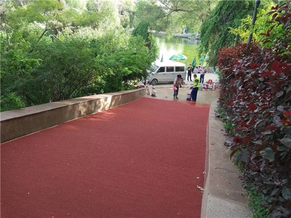 嘉峪关彩色路面施工